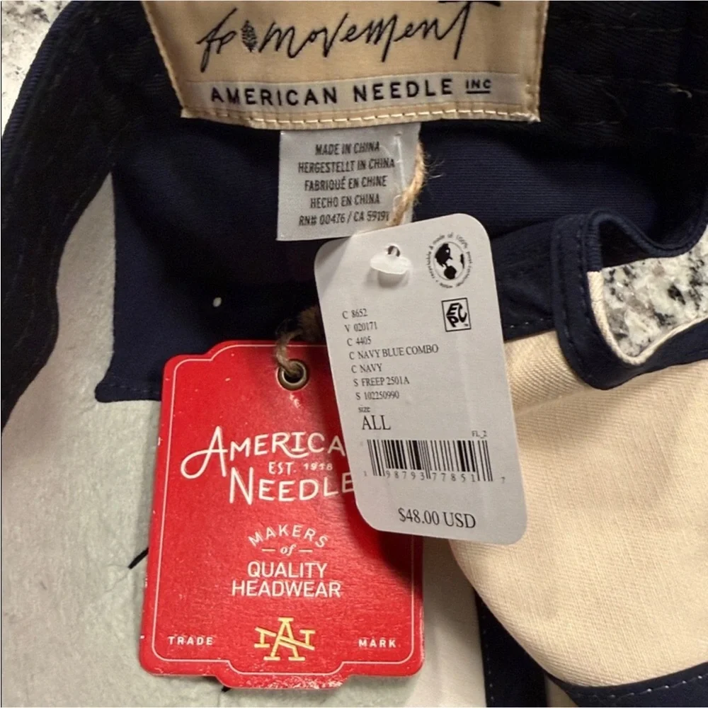 FP Movement for Free People x American Needle Color Block Logo Baseball Cap NWT!
